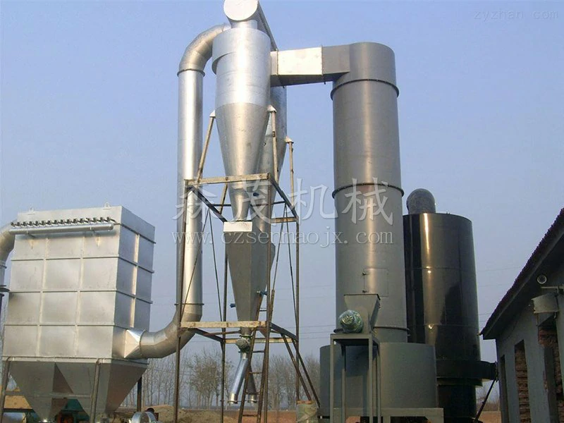 Starch airflow dryer