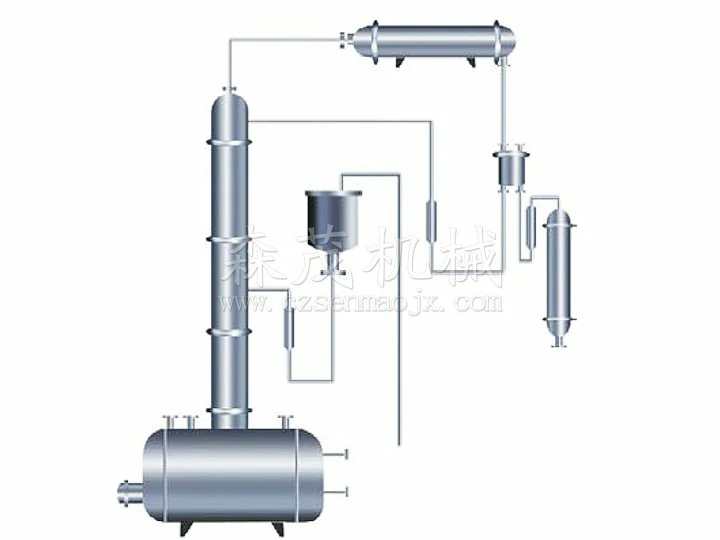 Alcohol recovery tower